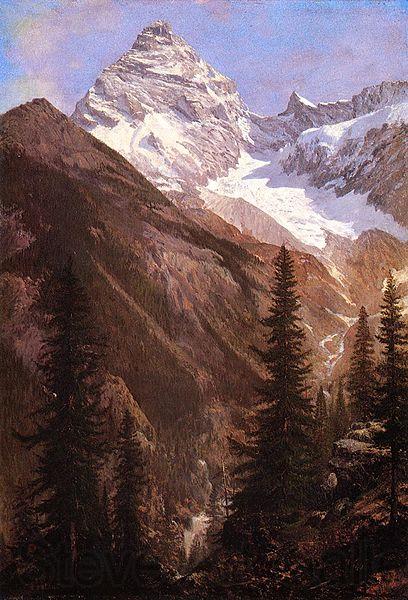 Albert Bierstadt Canadian_Rockies_Asulkan_Glacier